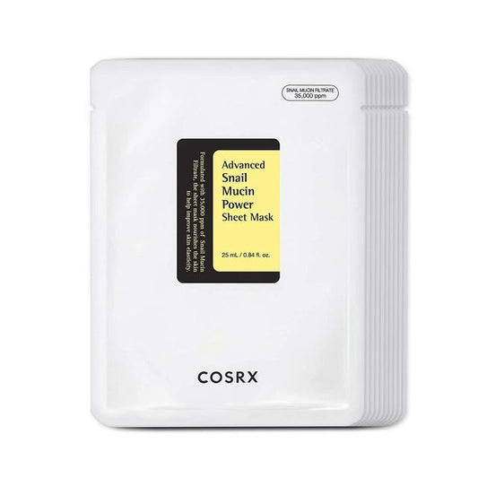 COSRX - Advanced Snail Mucin Power Sheet Mask Set - GLOWSED