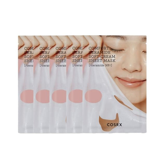 COSRX - Balancium Comfort Ceramide Soft Cream Sheet Mask Bundle Set - GLOWSED