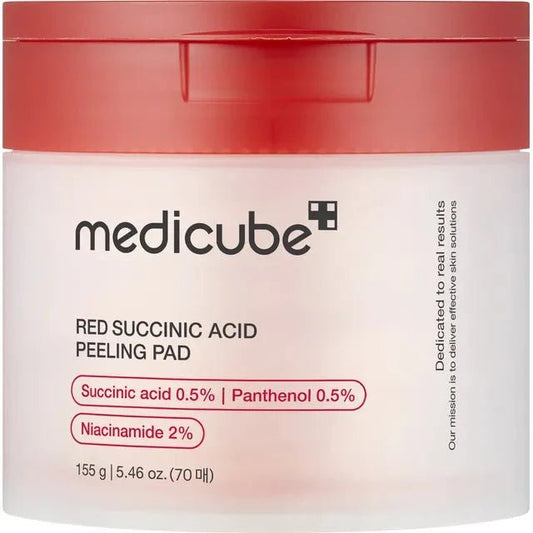 Medicube - Red Succinic Acid Peeling Pad - GLOWSED